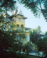 An old gingerbread house in Pacot.