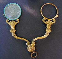 French Empire gilt scissors glasses c.1805