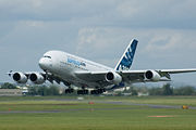 Airbus A380, the largest passenger jet in the world, entered commercial service in 2007.