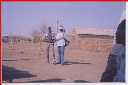 Two former soldiers at the end of the school day