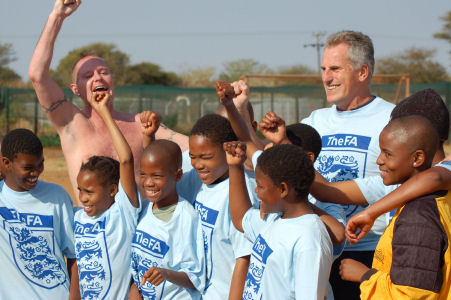 Gazza, Ray and the SOS Children (Mark Hooper, The FA)