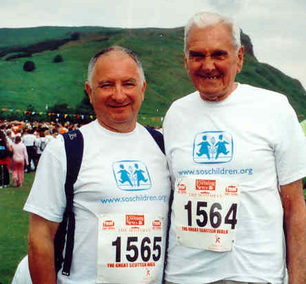 John and Ron raising money for SOS Children