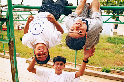 Boys playing at SOS Children's Village Bhersaf