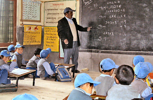 sitting for lessons