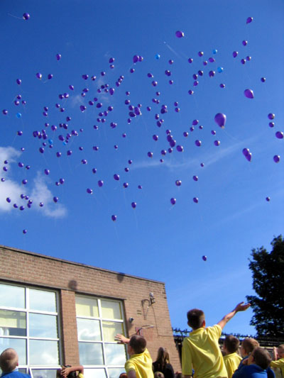 WOW balloon launch in Newcastle