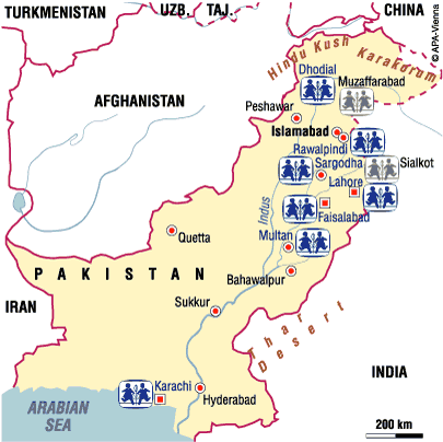 Pakistan Sponsorship Locations