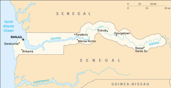 Map of Senegal