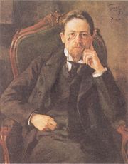 Chekhov in an 1898 portrait by Osip Braz.