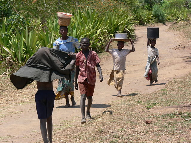 Image:Hauling water in Malawi.jpg