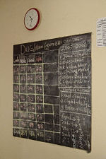 A Somali school roster board