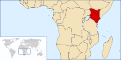 Location of Kenya