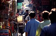 A market (Phahurat;พาหุรัด) in Bangkok.