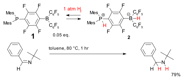 Image:MetalfreehydrogenationPhosphineBorane.svg