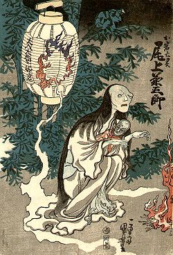 Utagawa Kuniyoshi's portrait of Oiwa.