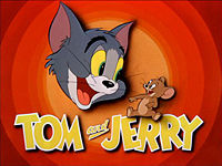 Tom and Jerry title card used during the late 1940s and early 1950s, attached to many reissues of early and mid 1940s shorts.