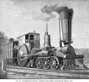 A drawing of a C&A 6-2-0, circa 1847.