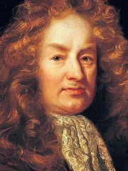 Elias Ashmole by an unknown artist (detail), c. 1688, after the portrait by John Riley, below.National Portrait Gallery (United Kingdom)