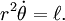  r^2\dot \theta =\ell .