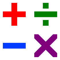 Image:Arithmetic symbols.svg