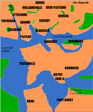 Map of Abidjan Ville.