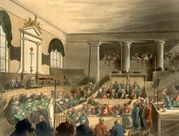 A trial at a criminal court, the Old Bailey in London