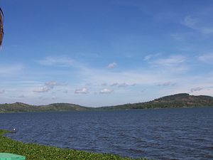 The Lake as it is visible from the shores of the Speke resort in Kampala, Uganda