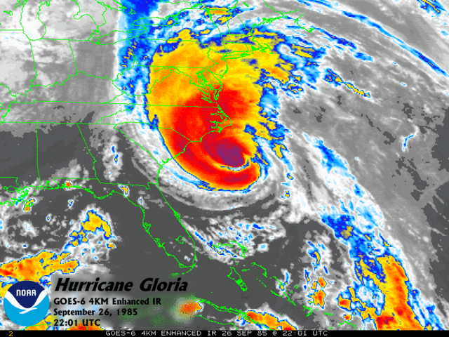 Image:Hurricane Gloria south of North Carolina.gif