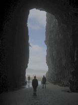 The Cathedral Caves, one of the Catlins' most popular tourist attractions