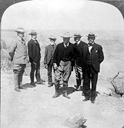 U.S. President Theodore Roosevelt and Territorial Governor Alexander Brodie at the Grand Canyon in  1903.