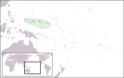 Location of Federated States of Micronesia