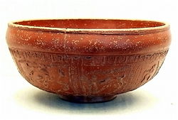Roman pottery (Terra sigillata) found in Pollos village
