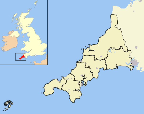 Image:Cornwall outline map with UK.png