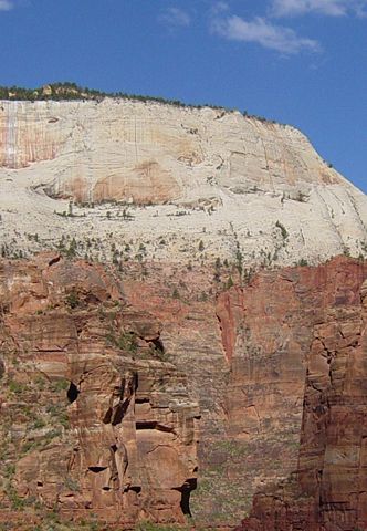 Image:Navajo Sandstone seen from Hidden Canyon Trail.jpg
