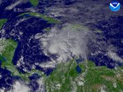 Odette over the southern Caribbean Sea