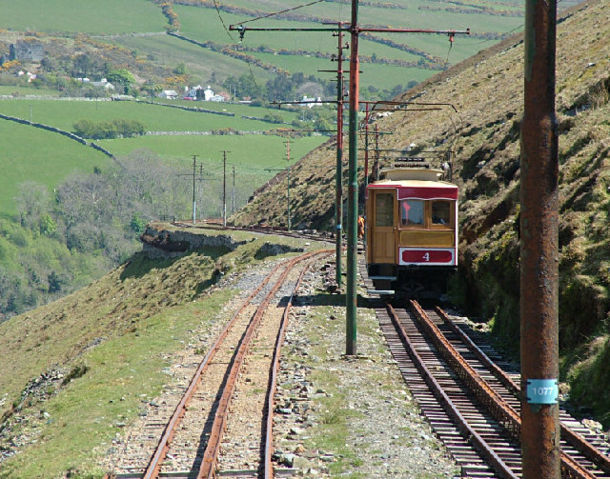 Image:Snaefell Mountain Railway car no 4 on mountain.jpg