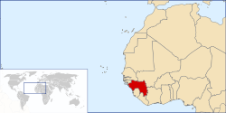 Location of Guinea