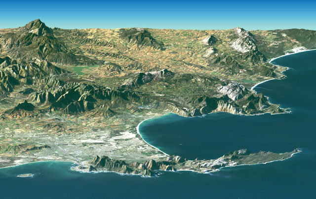 Image:Satellite image of Cape peninsula.jpg