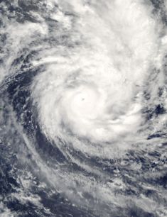 Cyclone Percy at peak intensity