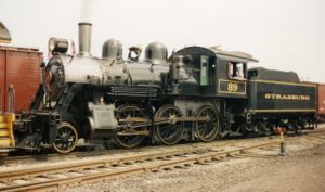 SRC 89 working on the daily passenger train in 1993.