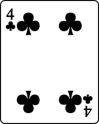 Image:Playing card club 4.svg