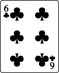 Image:Playing card club 6.svg