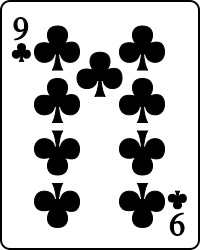 Image:Playing card club 9.svg