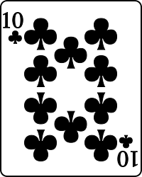Image:Playing card club 10.svg