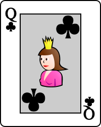 Image:Playing card club Q.svg