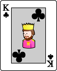 Image:Playing card club K.svg
