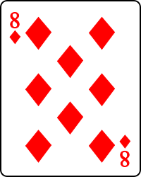 Image:Playing card diamond 8.svg