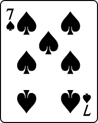 Image:Playing card spade 7.svg