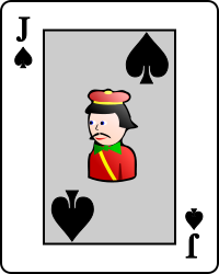 Image:Playing card spade J.svg