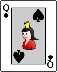 Image:Playing card spade Q.svg