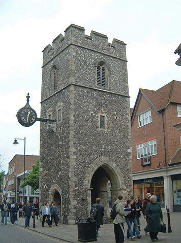 Image:Canterbury - Turm der St. George's Church, in der Marlowe getauft wurde.jpg
